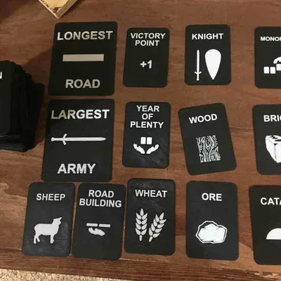 Thẻ tài nguyên và phát triển trong trò chơi Catan