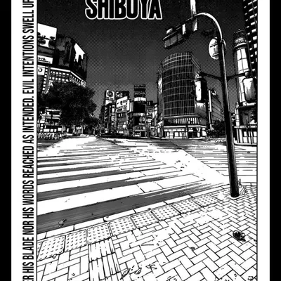 Bảng Shibuya trong Jujutsu Kaisen được tạo ra bằng HueForge