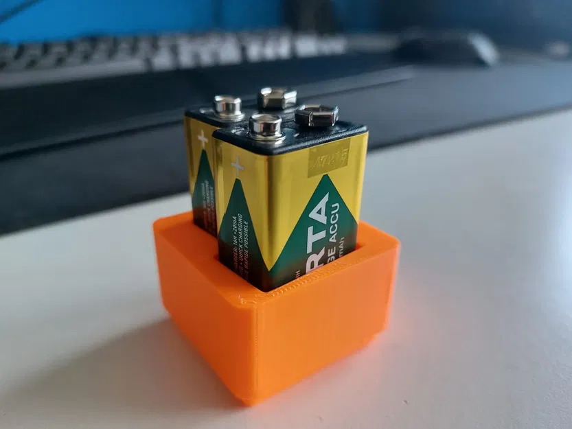 Giá đỡ pin 9V cho hệ thống lưu trữ Gridfinity - Image 1