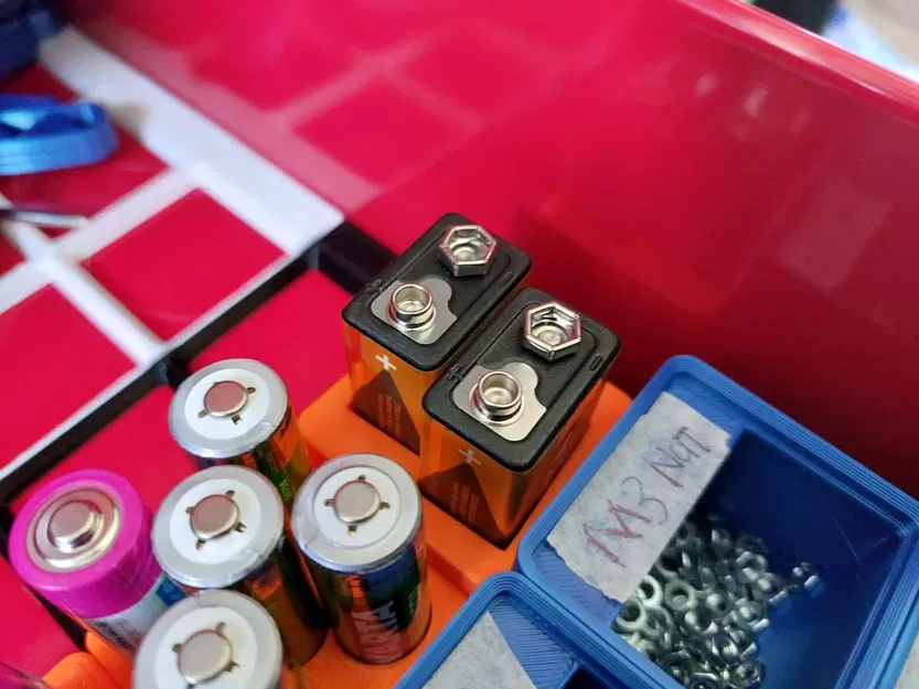 Giá đỡ pin 9V cho hệ thống lưu trữ Gridfinity - Image 2