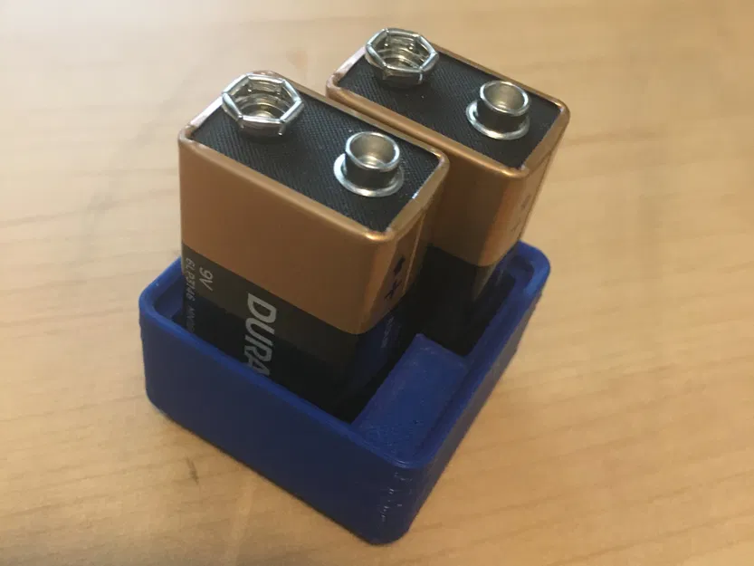 Giá đỡ pin 9V Gridfinity nhỏ gọn 1x1x3 - Image 1