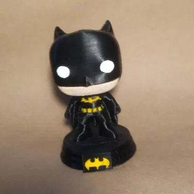 Đế cho nhân vật hành động Batman với logo nổi bật