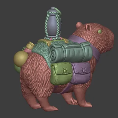 Bạn đồng hành Capybara trong loạt mô hình thú cưng