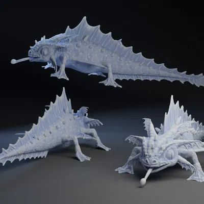 Thằn lằn rồng với thiết kế độc đáo và chi tiết sắc nét