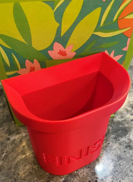 Cốc hoàn thiện đá cẩm thạch với giá đỡ từ tính - Image 1