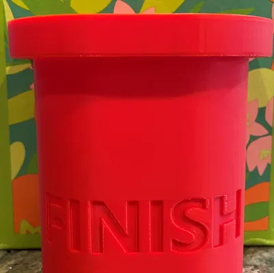 Cốc hoàn thiện đá cẩm thạch với giá đỡ từ tính