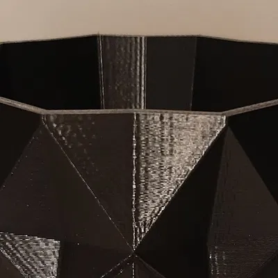 Chậu cây thấp polygon kim cương trang trí