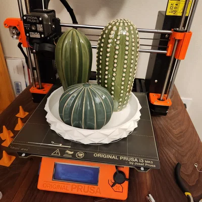 Chậu cây xương rồng gốm cho cây giả