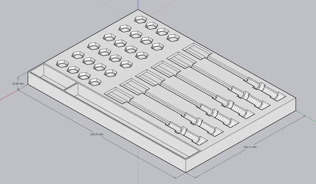 Khay đựng vòi Nextruder phù hợp với hộp đồ nghề Kobalt Mini - Image 2