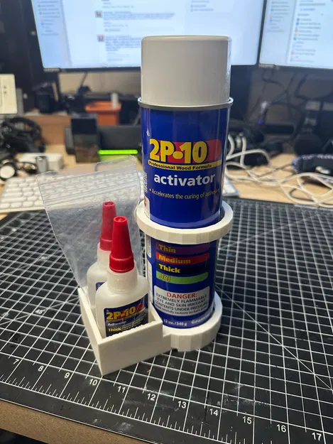 Giá đỡ keo 2P10 gắn tường cho 2 chai và bình hoạt hóa - Image 3