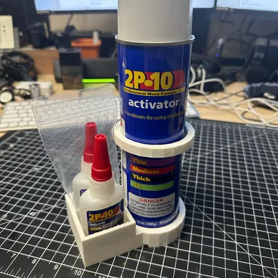 Giá đỡ keo 2P10 gắn tường cho 2 chai và bình hoạt hóa