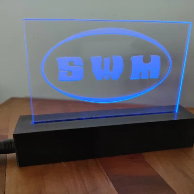 Đèn LED hình khung tranh có thể in 3D