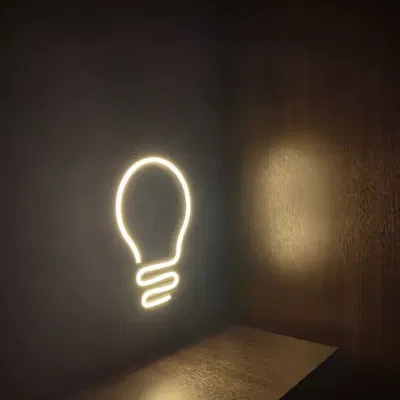 Đèn neon LED trang trí phòng ngủ