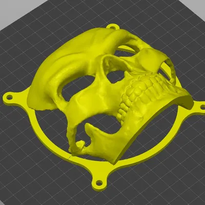 Quạt 120mm với thiết kế đầu lâu 3D độc đáo