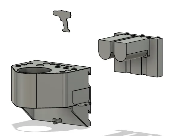 Giá đỡ khoan không dây Ingco với ngăn chứa và hỗ trợ pin - Image 2