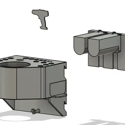 Giá đỡ khoan không dây Ingco với ngăn chứa và hỗ trợ pin