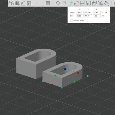 Khe chêm núm cửa Bambu Lab X1 cho máy in 3D