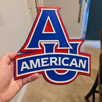 Biểu tượng đa sắc của Đại học Mỹ in 3D