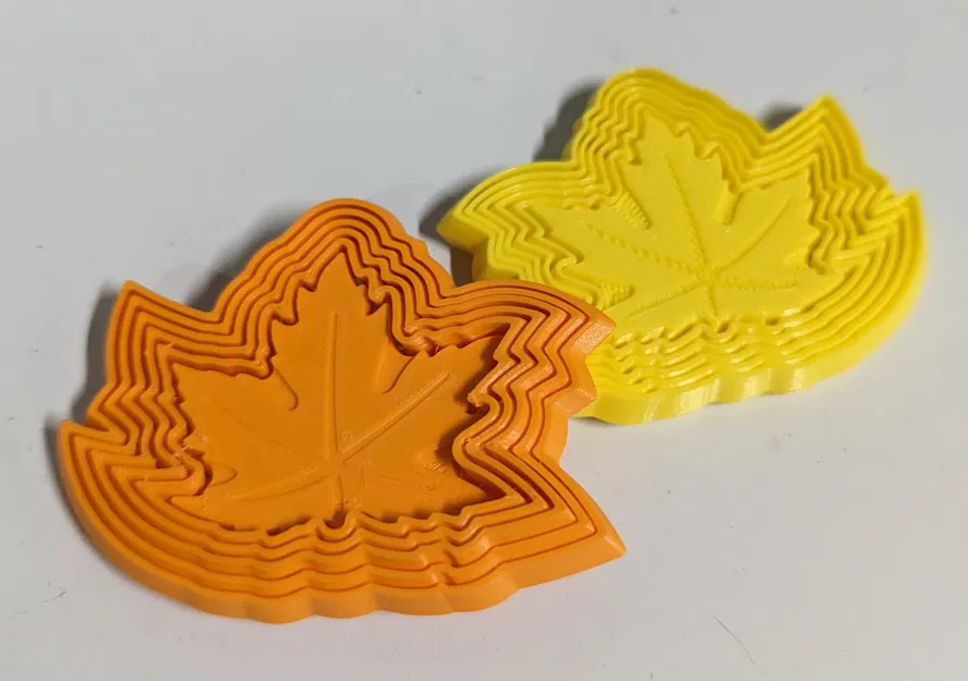 Nhẫn fidget hình lá phong 3D ma thuật - Image 1