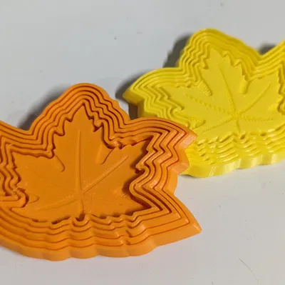 Nhẫn fidget hình lá phong 3D ma thuật