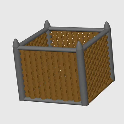 Hộp đựng bút hình lâu đài phong cách gothic