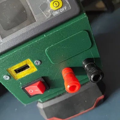 Nắp che nguồn cho pin Parkside X20V không cần ốc vít