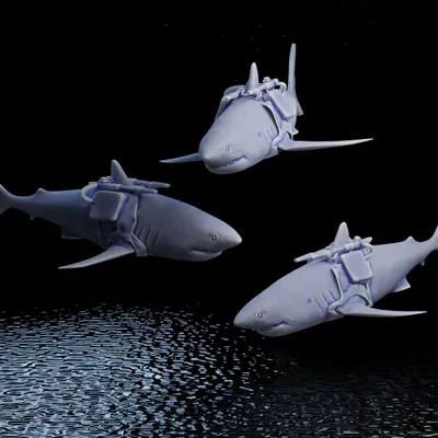 Nhân vật Fat Bastard từ Austin Powers với súng laser cá mập