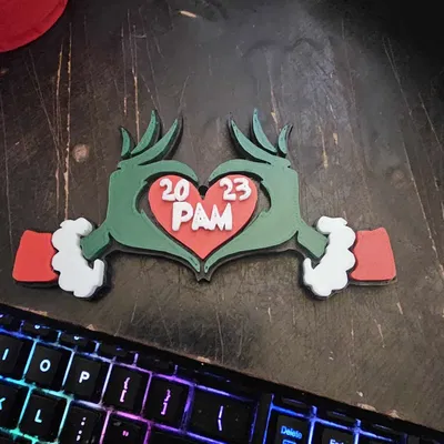 Vật trang trí Giáng sinh hình trái tim Grinch