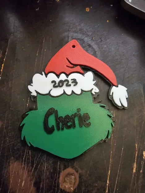 Móc treo mũ Giáng sinh Grinch thiết kế 3D - Image 1