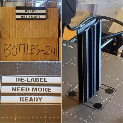 Giá treo nhãn cho chai bia thủ công