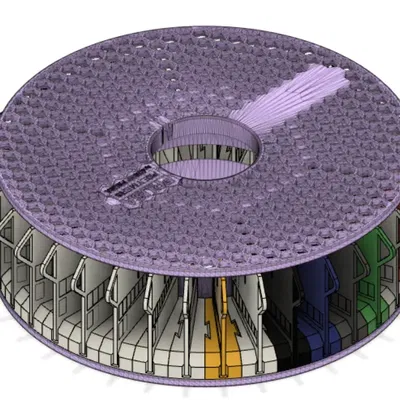 Mẫu màu cho cuộn Prusament và lưu trữ tiện lợi