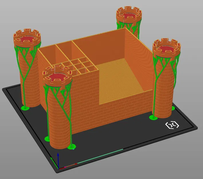 Giá đỡ bàn làm việc kiểu lâu đài trung cổ - Image 1