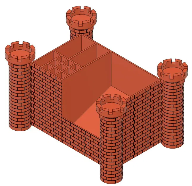 Giá đỡ bàn làm việc kiểu lâu đài trung cổ - Image 2