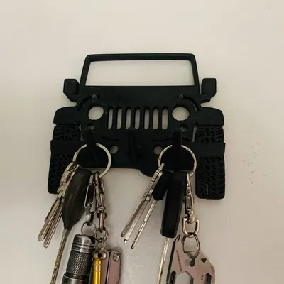 Giá treo chìa khóa hình Jeep TJ cho tường