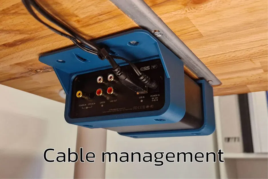 Giá đỡ FiiO K5 Pro gắn dưới bàn có quản lý cáp - Image 2