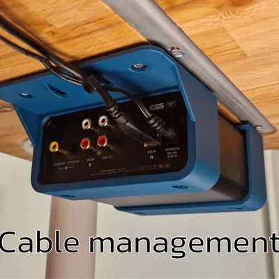 Giá đỡ FiiO K5 Pro gắn dưới bàn có quản lý cáp