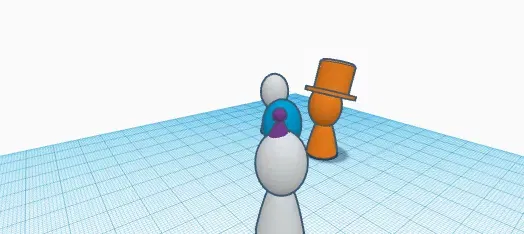 Nhân vật nhỏ làm vật nặng giấy trang trí bàn tiệc - Image 1