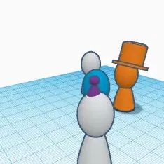 Nhân vật nhỏ làm vật nặng giấy trang trí bàn tiệc