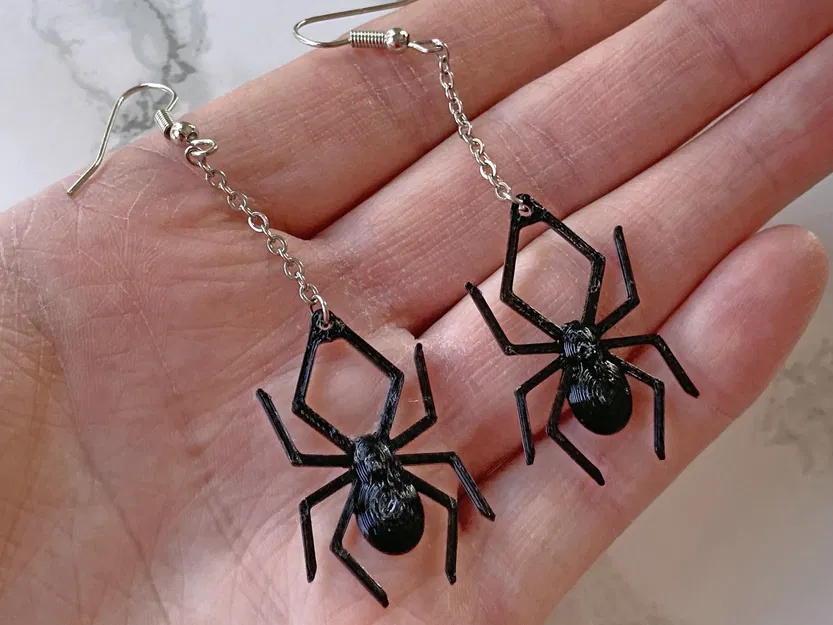 Bông tai nhện treo đơn giản dành cho mùa Halloween - Image 2