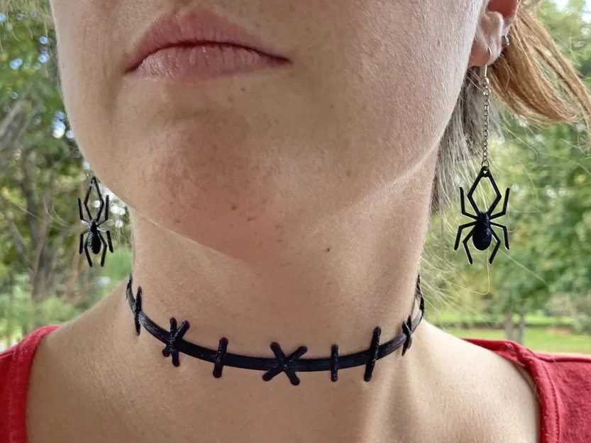 Bông tai nhện treo đơn giản dành cho mùa Halloween - Image 3