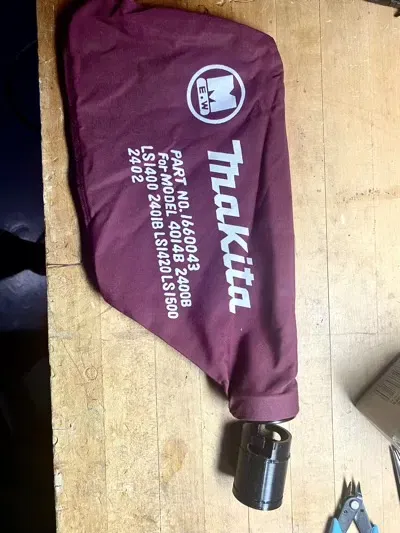 Bộ chuyển đổi túi bụi Makita thay thế phần khuỷu 3129819 - Image 1