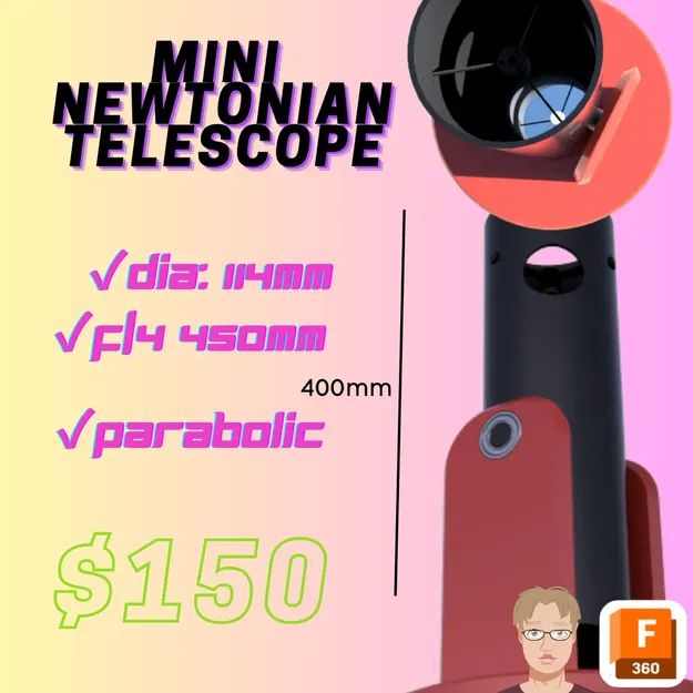 Kính thiên văn Newton trên bàn Gumdrop 114mm - Image 1