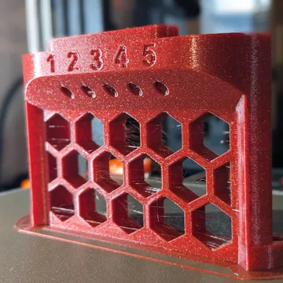 Bộ cấp filament MMU2 cho vỏ máy Prusa với họa tiết tổ ong