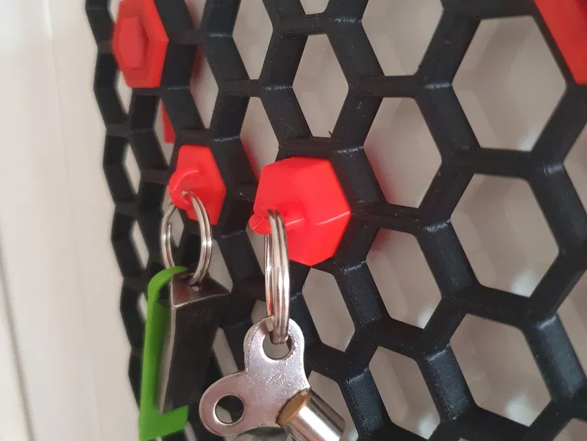 Giá treo chìa khóa cho tường lưu trữ tổ ong - Image 2
