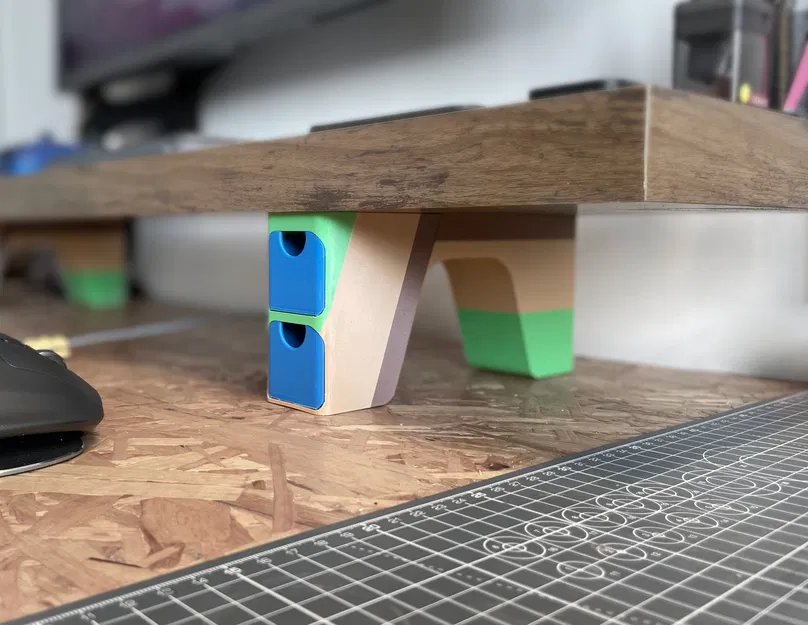 Giá đỡ màn hình với ngăn kéo tích hợp cho bàn làm việc - Image 1