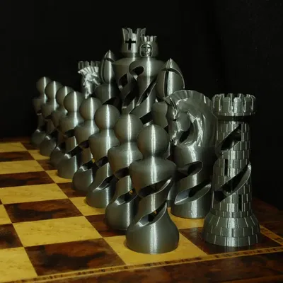 Bộ cờ vua hữu cơ phong cách Staunton độc đáo