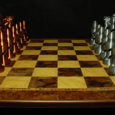 Bộ cờ vua hữu cơ phong cách Staunton độc đáo
