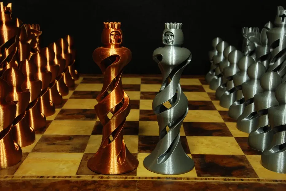 Bộ cờ vua hữu cơ phong cách Staunton độc đáo - Image 7