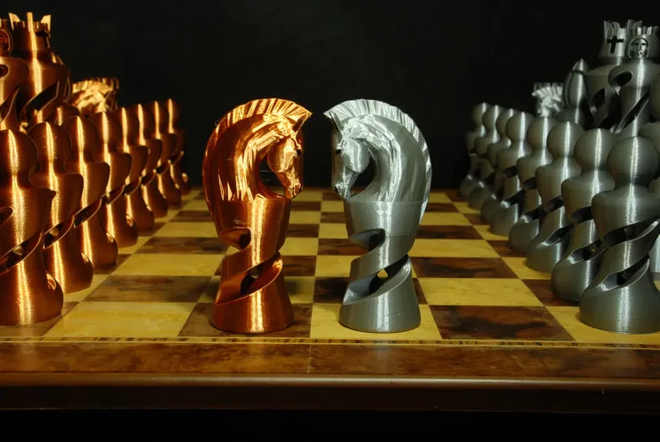 Bộ cờ vua hữu cơ phong cách Staunton độc đáo - Image 9