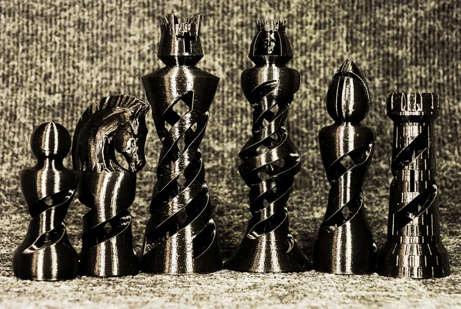 Bộ cờ vua hữu cơ phong cách Staunton độc đáo - Image 12